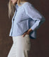 The Cropped Oxford Shirt - Classic Blue
